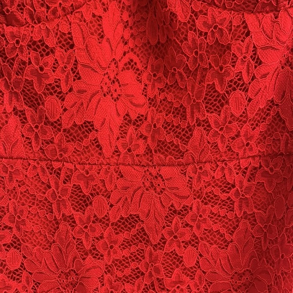 Windsor Red Lace Dress - Picture 4 of 5
